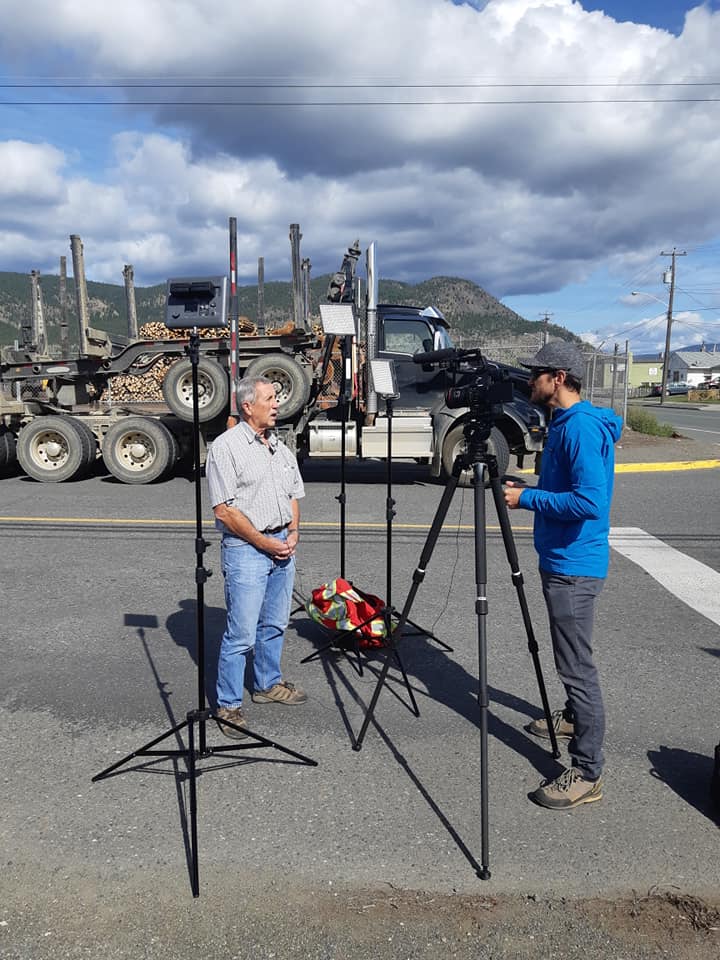 Logging Truck Rally from Prince to Vancouver in Support of BC's